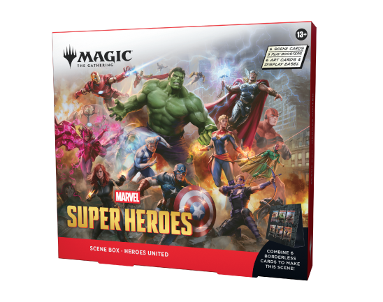 Scene Box Display (1 cajas) Marvel Super Heroes- Heroes United Inglés - Magic The Gathering